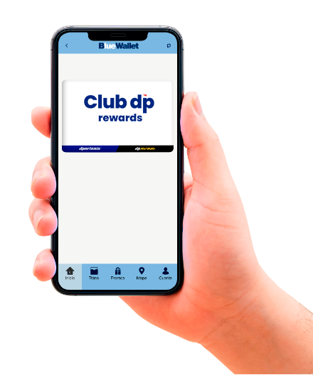 Aplicaci&oacute;n BlueWallet en un tel&eacute;fono celular